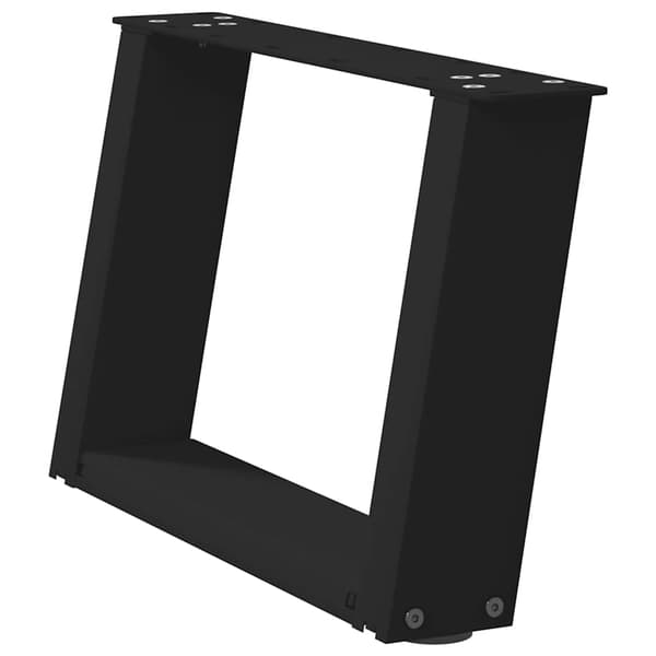 Soffbordsben U-formade 2 st svarta 50x(30-31) cm stål