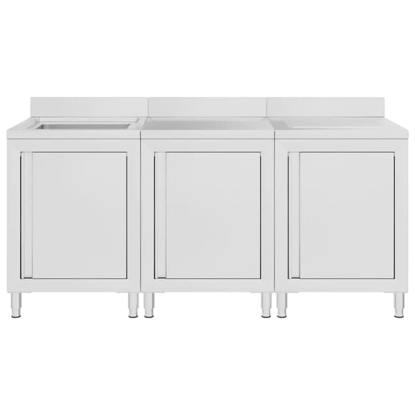 Diskho för storkök 180x60x96 cm rostfritt stål