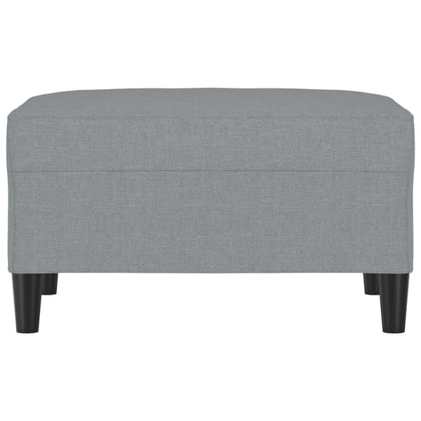Fotpall Ljusgrå 70x55x41 cm tyg
