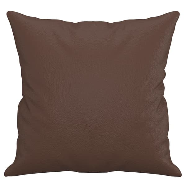 Prydnadskuddar 2 st brun 40x40 cm konstläder