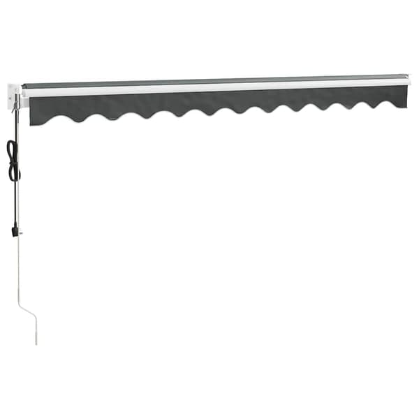 Automatisk infällbar markis antracit 3,5x2,5 m
