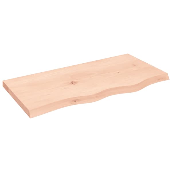 Hyllplan 80x40x(2-4) cm obehandlad massiv ek