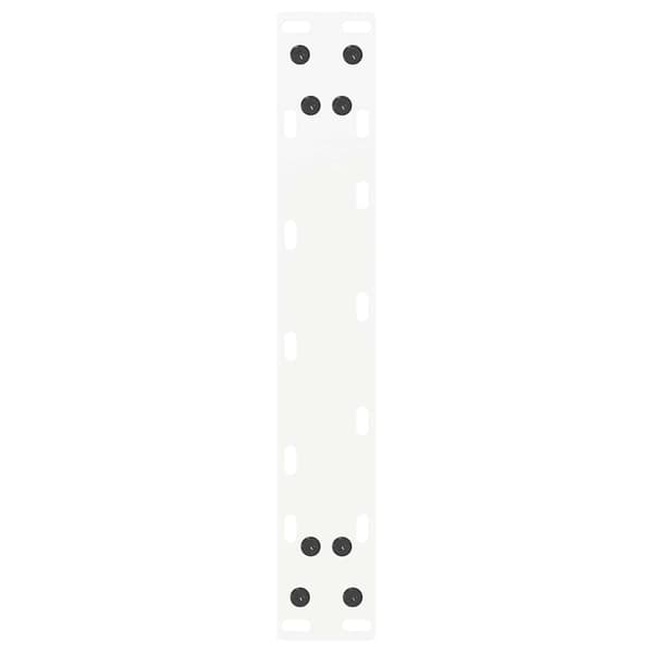 Soffbordsben U-formade 2 st vita 28x(42-43) cm stål