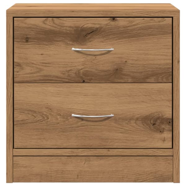 Sängbord 2 st ek 40x30x40 cm konstruerat trä