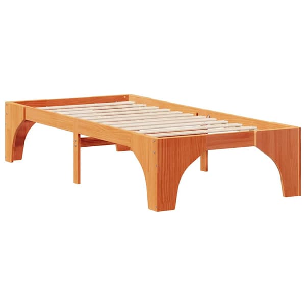 Sängram Brun 90 x 200 cm Massiv furu