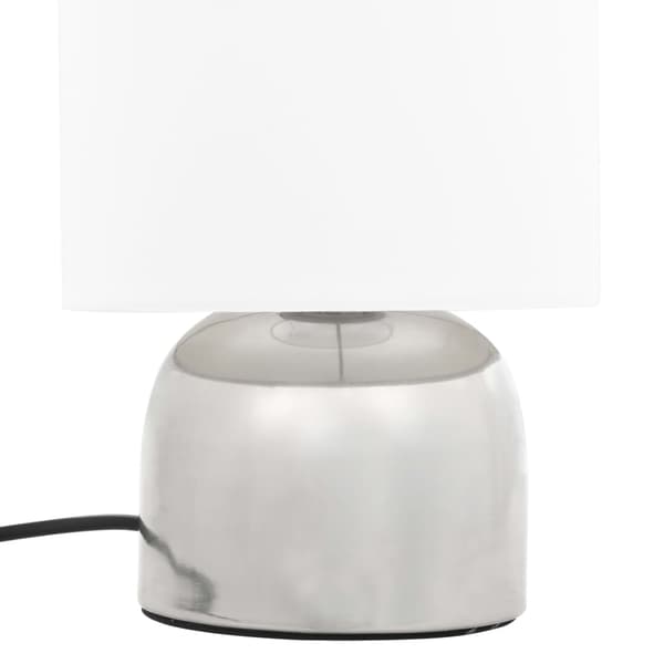 vidaXL Bordslampor 2 st touch-knapp vit E14