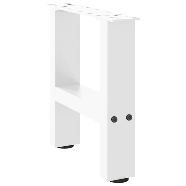 Soffbordsben vita 2 st 40x(30-31) cm stål