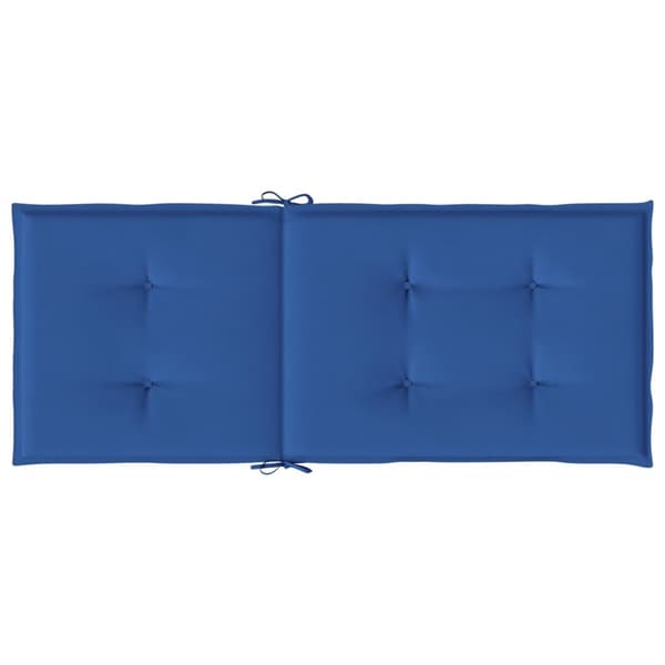 Stolsdynor 4 st kungsblå 120x50x3 cm tyg