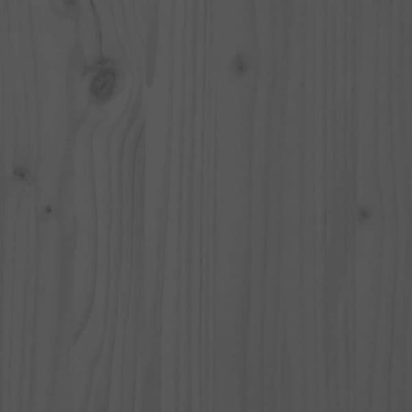 Byrå grå 100x40x75 cm massiv furu