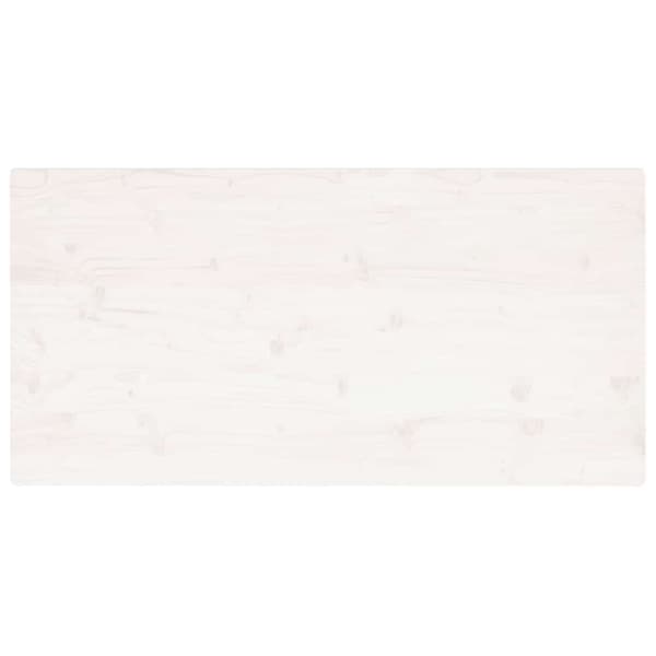 Bordsskiva vit 100x50x2,5 cm massiv furu rektangulär