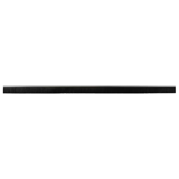 Självhäftande dörrborstlist 6 pcs Silver 100 cm