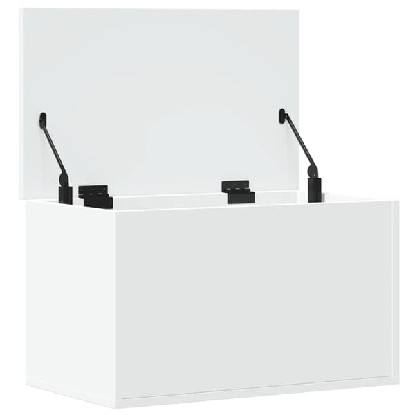 Förvaringslåda vit 60x35x35 cm konstruerat trä