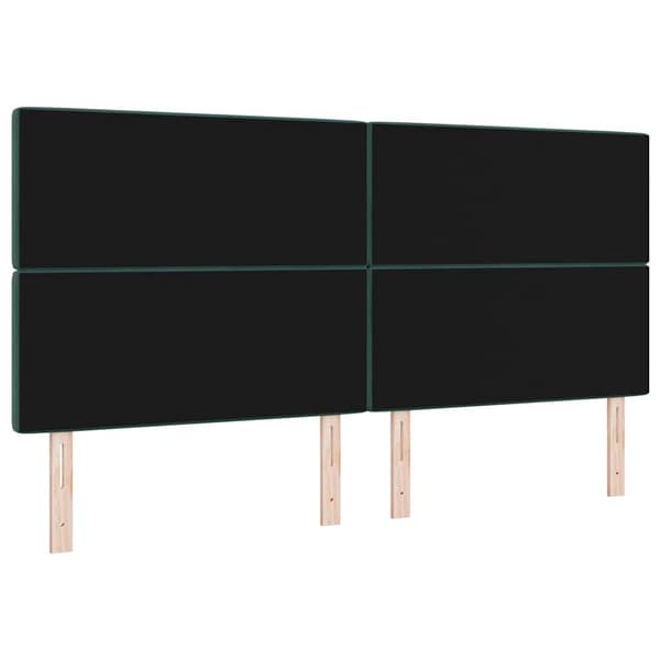 Huvudgavel Mörkgrön 200 cm Sammet