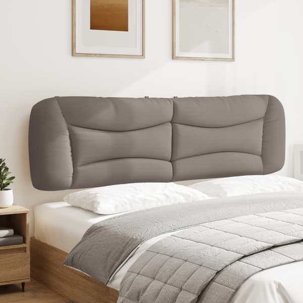 Headboard Cushion "Hvar" Taupe 180 cm Fabric