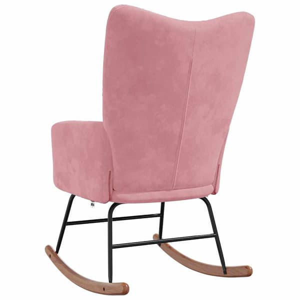 Gungstol rosa sammet