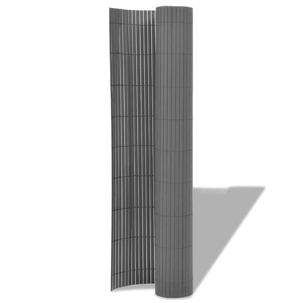 Dubbelsidigt insynsskydd PVC 90x300 cm grå