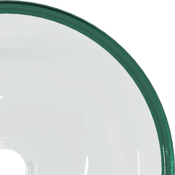 Handfat härdat glas 35x12 cm transparent
