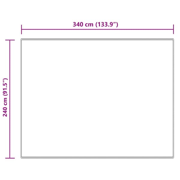 Fuskfäll matta TAFALLA Gräddvit 240 x 340 cm Polyester