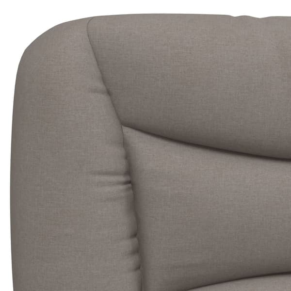 Headboard Cushion "Hvar" Taupe 120 cm Fabric