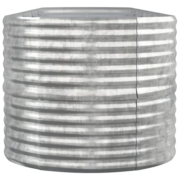 Odlingslåda galvaniserat stål 368x80x68 cm silver