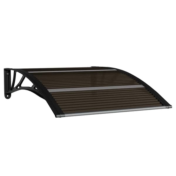 Dörrtak svart 100x75 cm polykarbonat