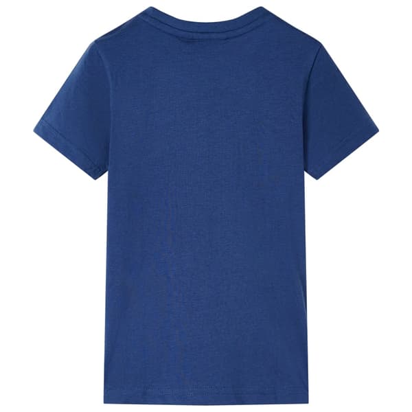 T-shirt för barn mörkblå 128