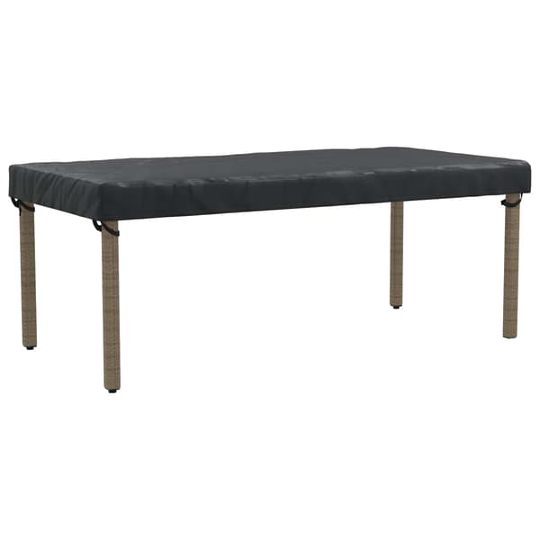 Bordskydd 202 x 92 x 15 cm tyg Rektangulär Vattentålig Svart
