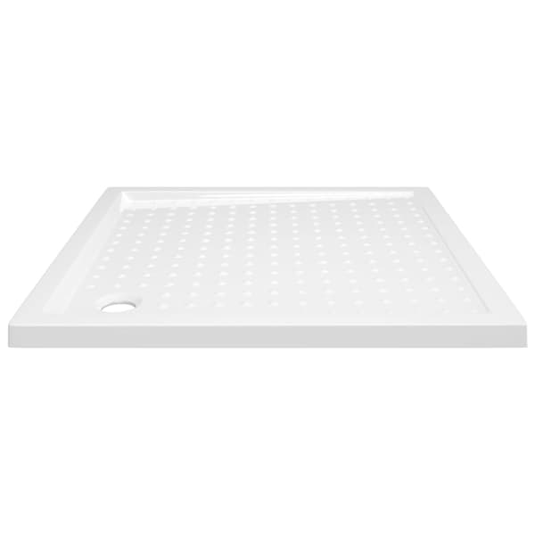 Duschkar med prickar vit 90x90x4 cm ABS