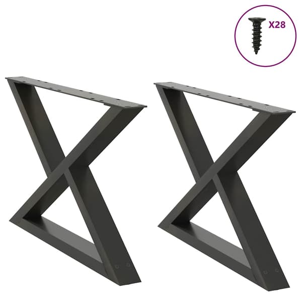 Soffbordsben 2 st antracit 70x(42-43,3) cm stål
