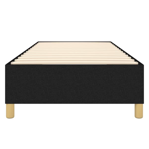 Boxspring-sängram svart 80x200 cm tyg