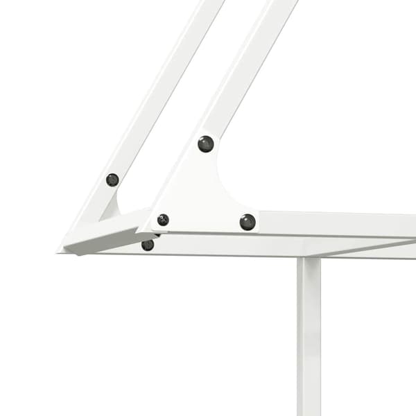 Vedställ vit 80x25x90 cm kallvalsat stål