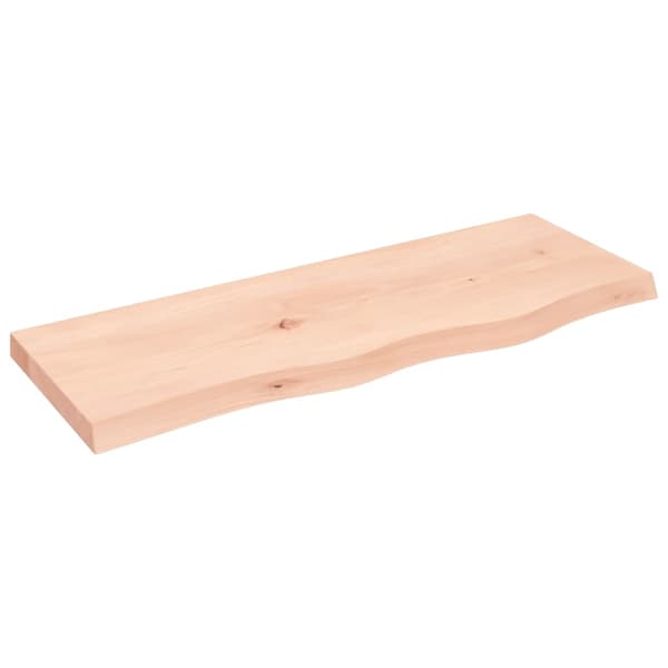 Hyllplan 80x30x(2-4) cm obehandlad massiv ek