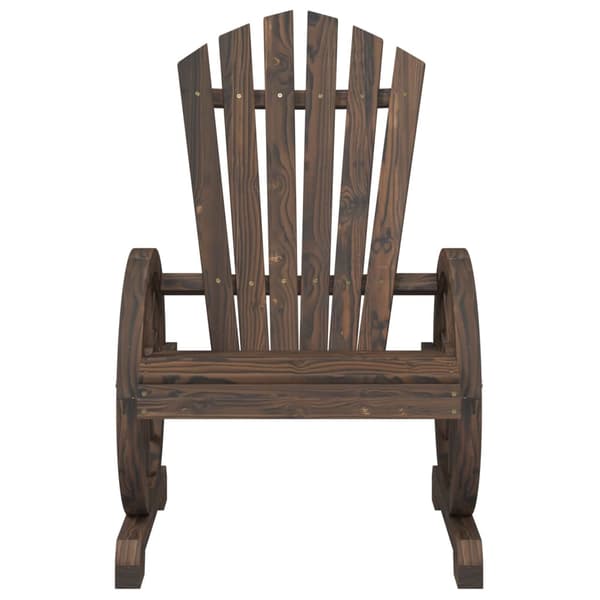 Adirondackstolar 4 st massivt granträ