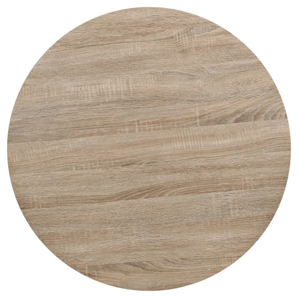 Bistrobord MDF och stål rund 80x75 cm ekfärgad
