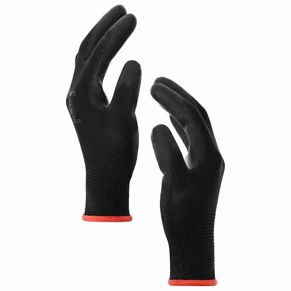 Arbetshandskar 24 pcs Svart 7 / S Polyester