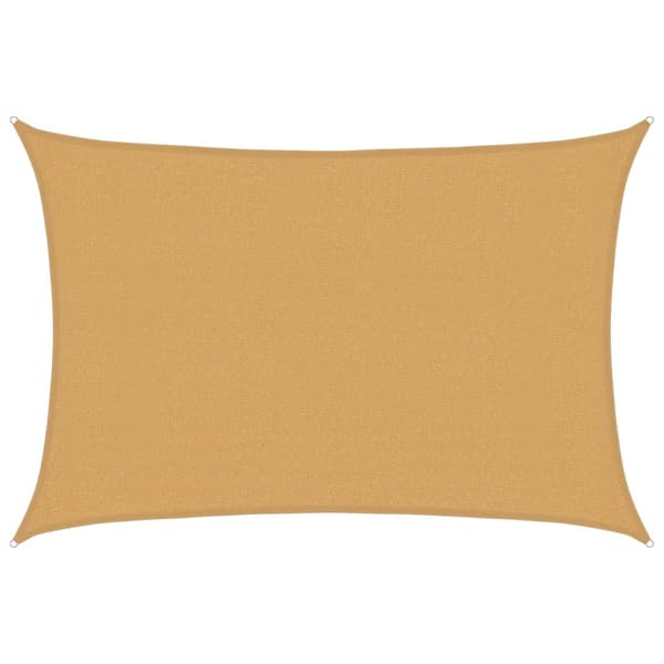 Solsegel 160 g/m² rektangulär sand 2,5x4 m HDPE
