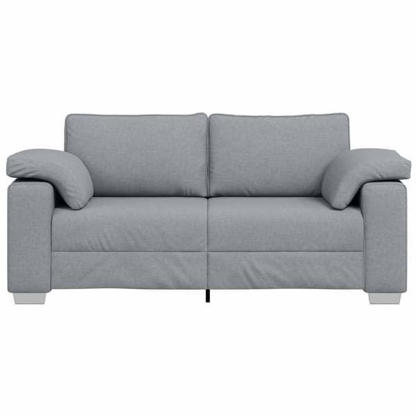Tvåsitssoffa Ljusgrå 180 cm tyg
