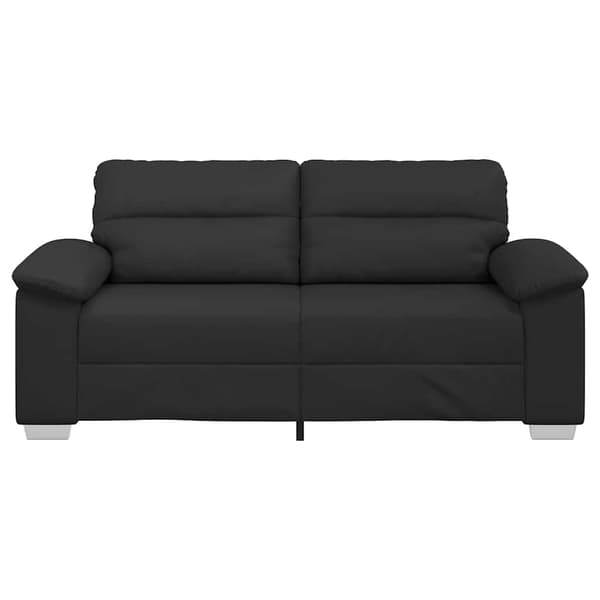 2-sitssoffa svart 180x81x84 cm konstläder