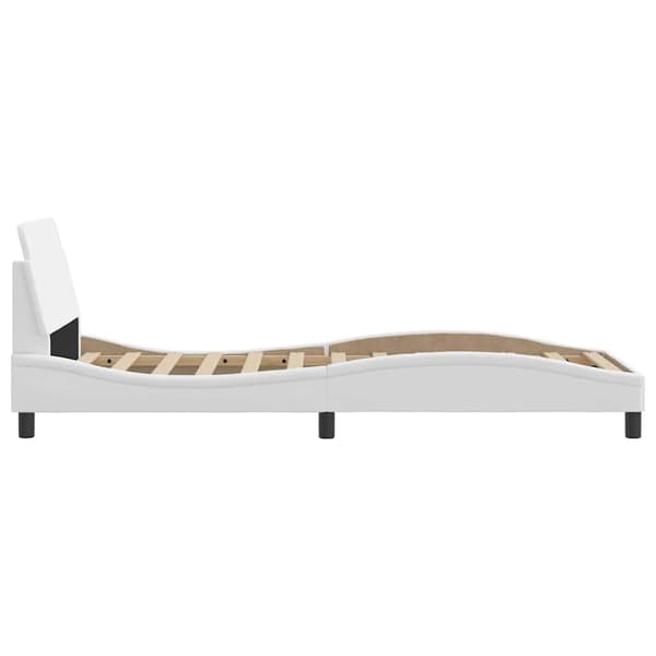 Bed Frame "Dover" White 90x200 cm Faux Leather