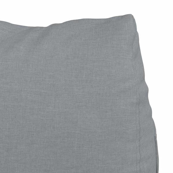 Ryggkudde Ljusgrå 45 x 20 x 35 cm tyg