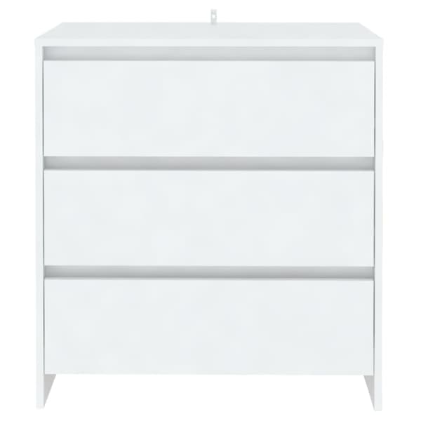 Skänk vit 70x41x75 cm konstruerat trä