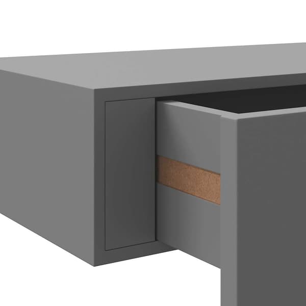 Väggmonterad låda svart 40x23,5x10 cm MDF