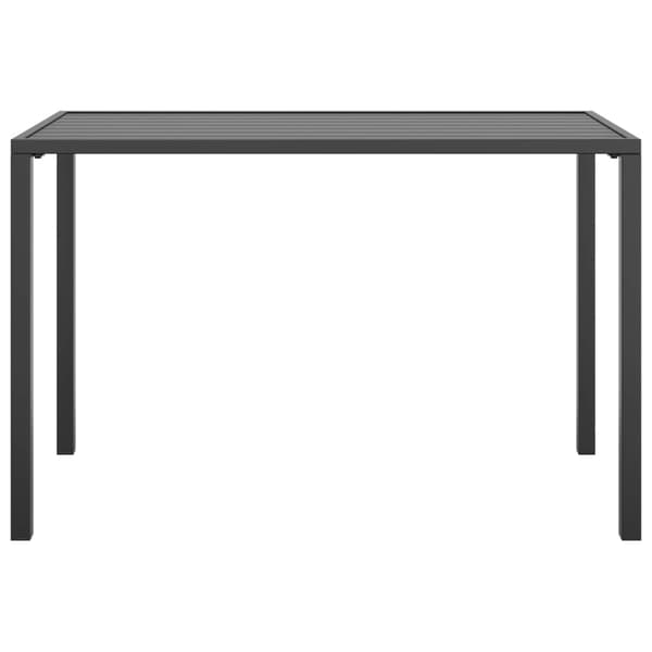 Trädgårdsbord antracit 110x54x70 cm stål