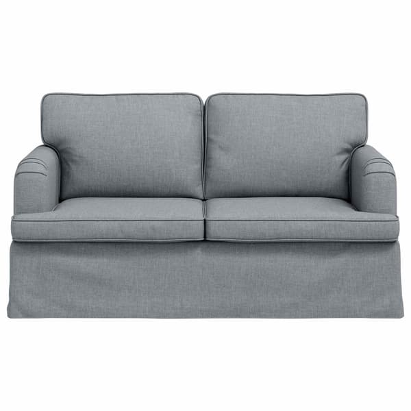 Soffa Ljusgrå 144 x 80 x 85 cm tyg
