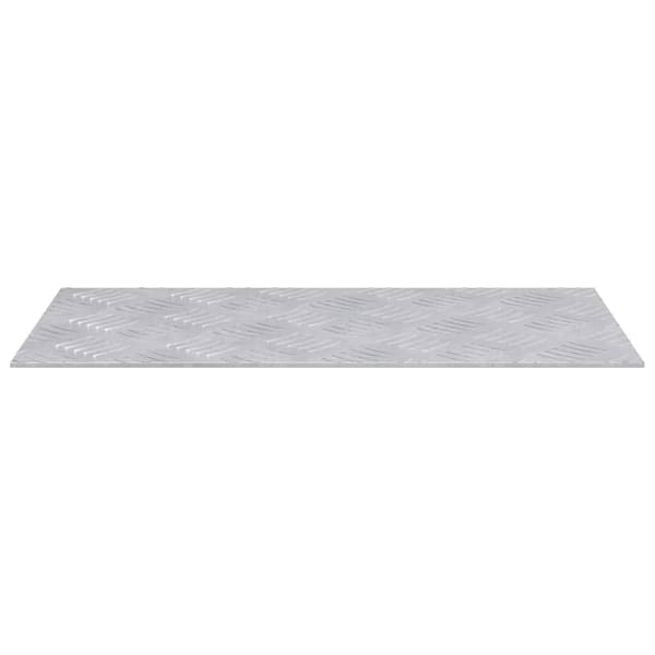 Trappsteg Rektangulär 4 pcs Silver 50 x 25 cm Aluminium