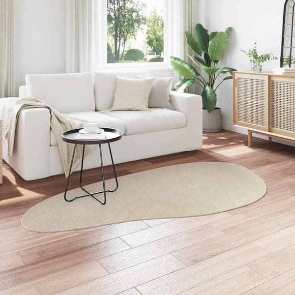 Områdesmattor HUARTE Beige 100 x 200 cm Polyester
