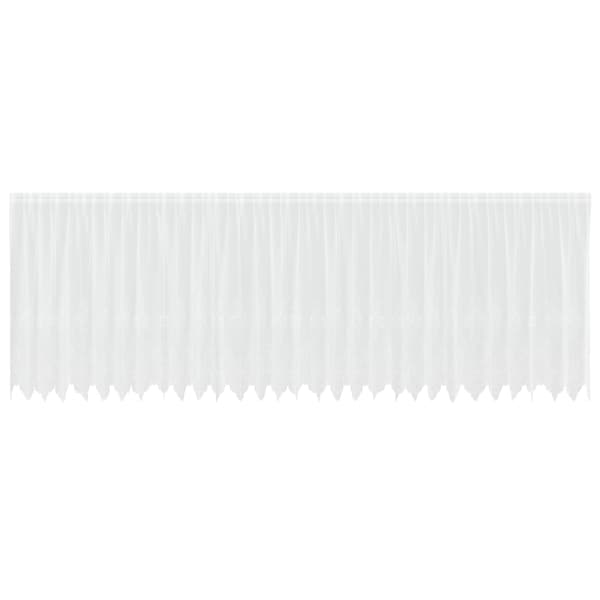 Spetsgardin med gardiner Blommor Vit 160 x 750 cm Polyester