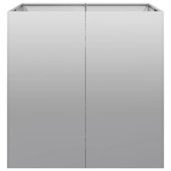 Planteringskärl 80x80x80 cm galvaniserat stål
