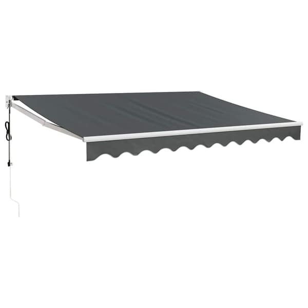 Automatisk infällbar markis antracit 3,5x2,5 m
