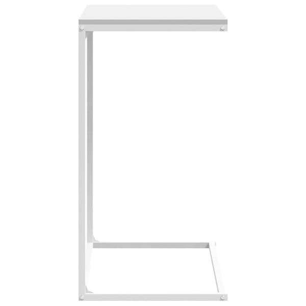 Sidobord vit 55x35x66 cm konstruerat trä